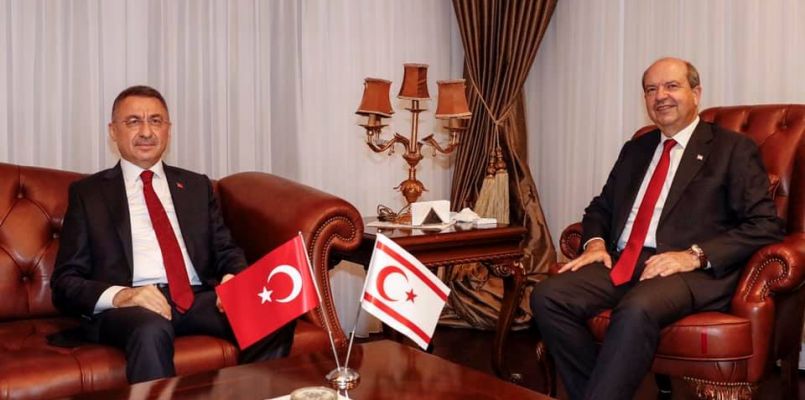KKTC Cumhurbaşkanlığı - Cumhurbaşkanı Tatar Türkiye Cumhurbaşkanı Yardımcısı Fuat Oktay'ı Kabul Etti