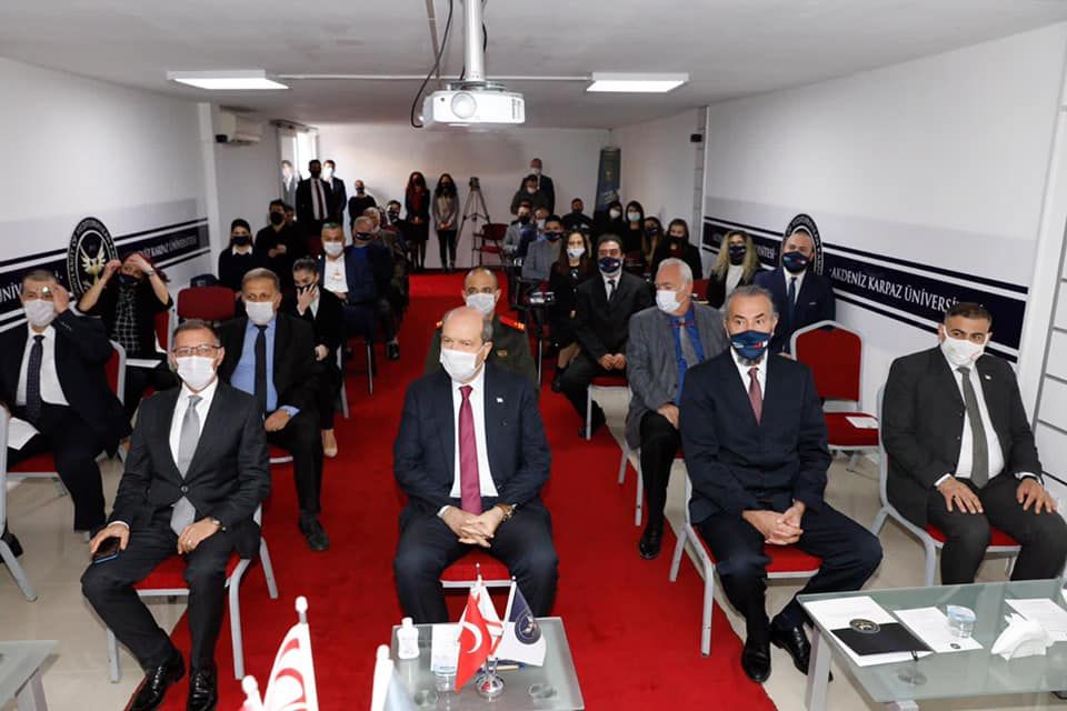 KKTC Cumhurbaşkanlığı - Cumhurbaşkanı Ersin Tatar, “COVID 19’un KKTC Sivil Havacılığına Etkisi” sempozyumuna “ katıldı.